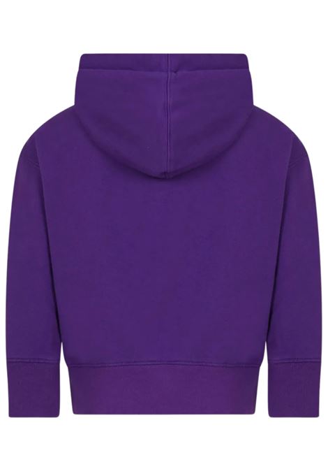 Purple cotton sweatshirt for girls PALM ANGELS | PBBB003C99FLE0013760/DELVIOLA